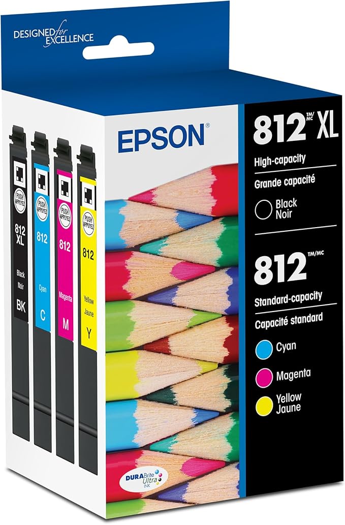 Epson 812XL Black + 812 Colour Combo Pack (Genuine)