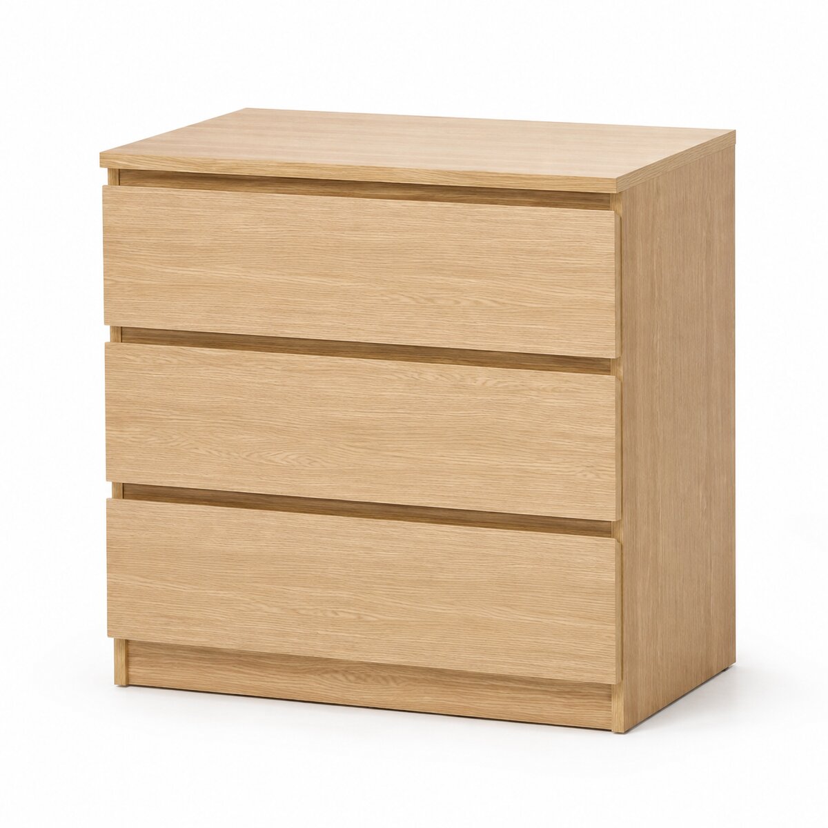 3-Drawer Office Chest (Light Oak)